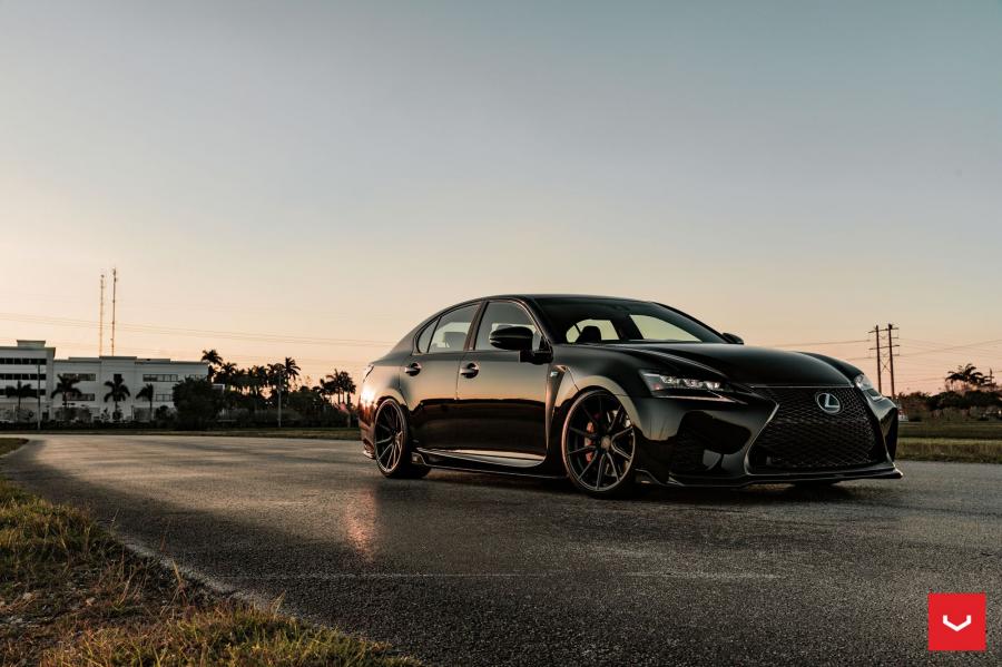  Lexus GS F Gloss Black on Vossen Wheels (HF-3) 2019 года  (фото 1 из 45)
